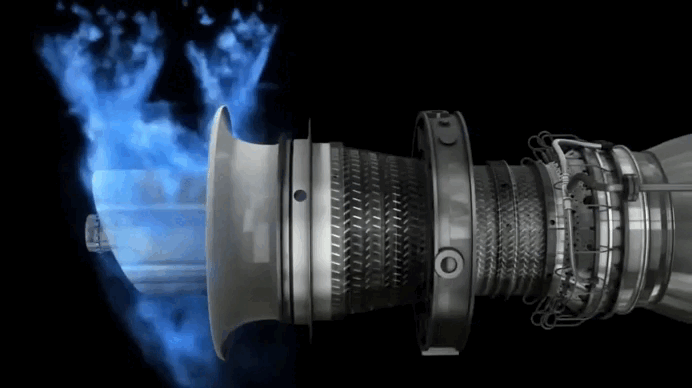 Esquema de Turbina de Gas